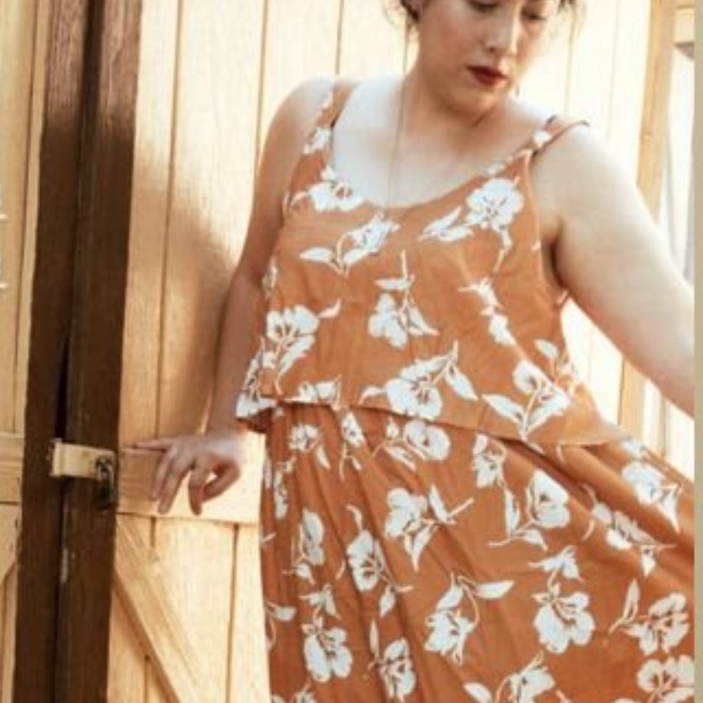 Mustard & Ivory Maxi Dress